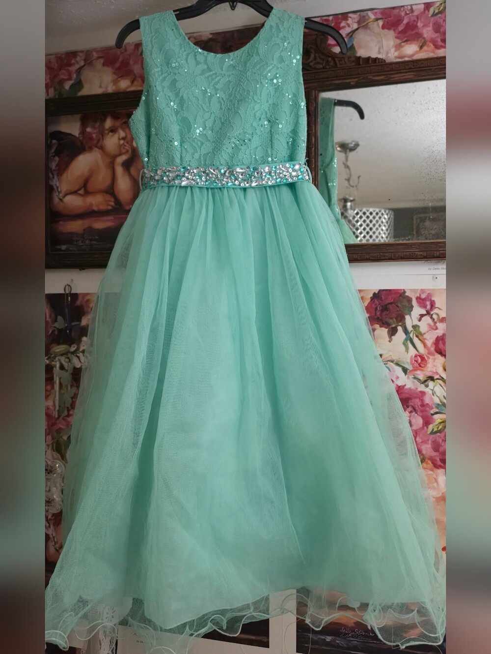 JOY KIDS TEAL FORMAL FOR A JUNIOR FORMAL, PLAY, ETC.